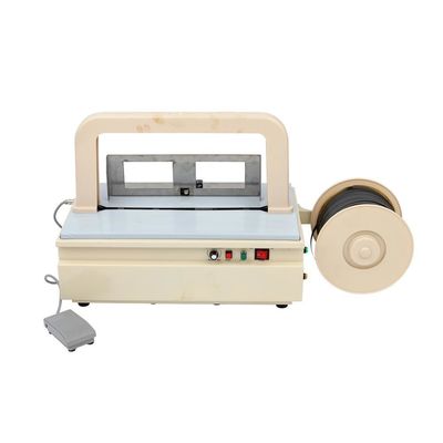 kopen Mini Power Table Strapping Machine Semi Automatic Plastic Tray Table Top Banding Machine online manufacture