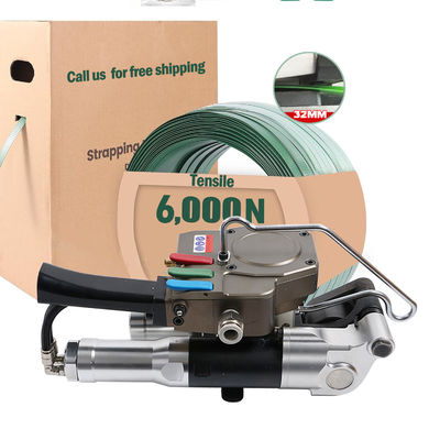 kopen High Power Cylinder Wrapping Machine Air Pneumatic Pet Strap Sealing Machine online manufacture