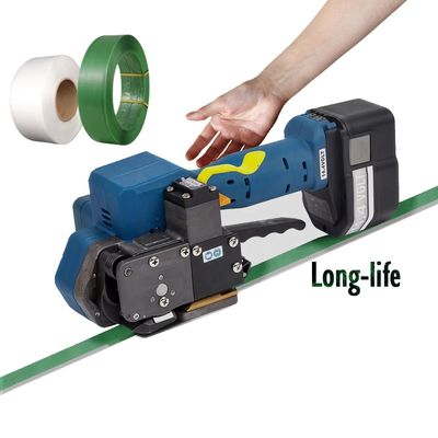 kopen Elektrische batterij aangedreven plastic banden gereedschap PP PET banden zegel maken machine online manufacture